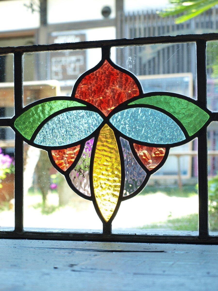 ステンドグラス - 花柄(50163-2) | アンティークハウス ポートベロ